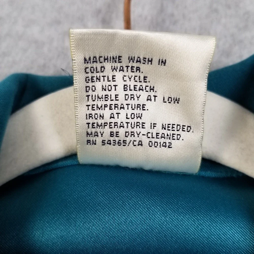 Allison Daley Button Up Shirt Women 12 Green Faux Suede Long Sleeve Collared Top